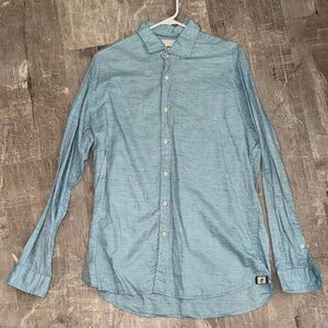 Borgo 28 Sky Blue Casual Button Down Shirt